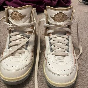 Air Jordan White High-Top Sneakers